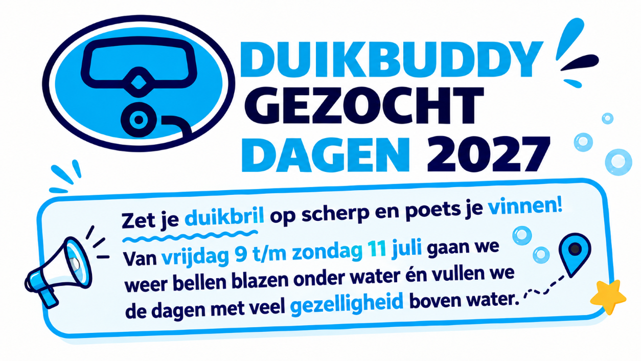 Duikbuddygezocht Dagen 2027