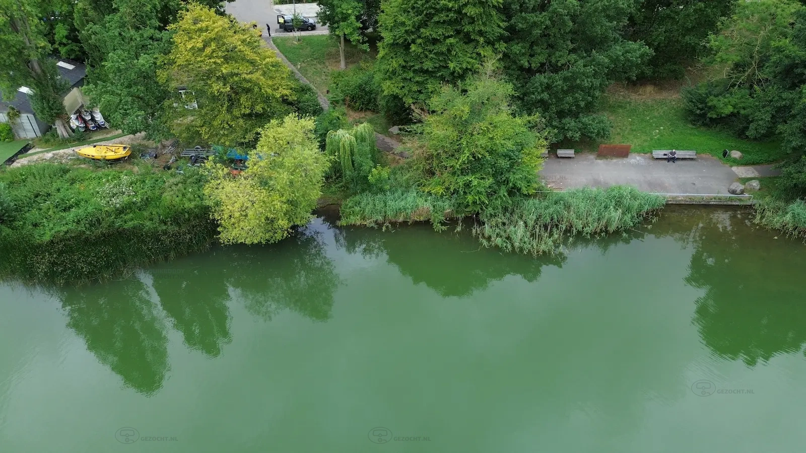 Luchtfoto van de Oosterplas in Den Bosch