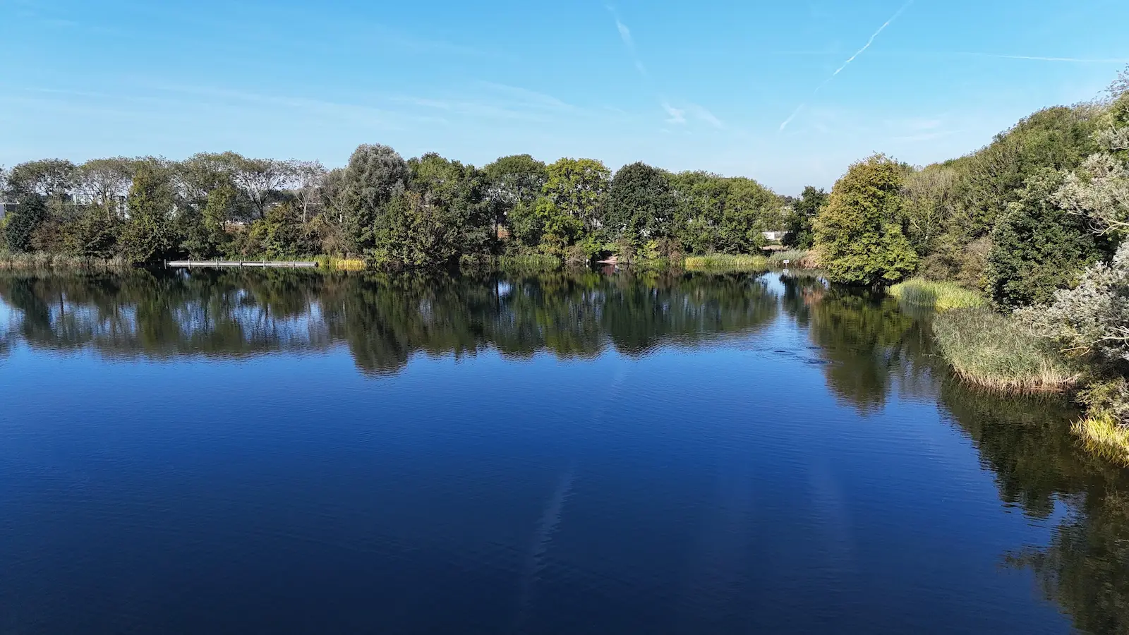 Rosmalense plas luchtfoto